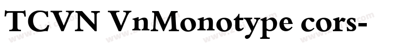 TCVN VnMonotype cors字体转换